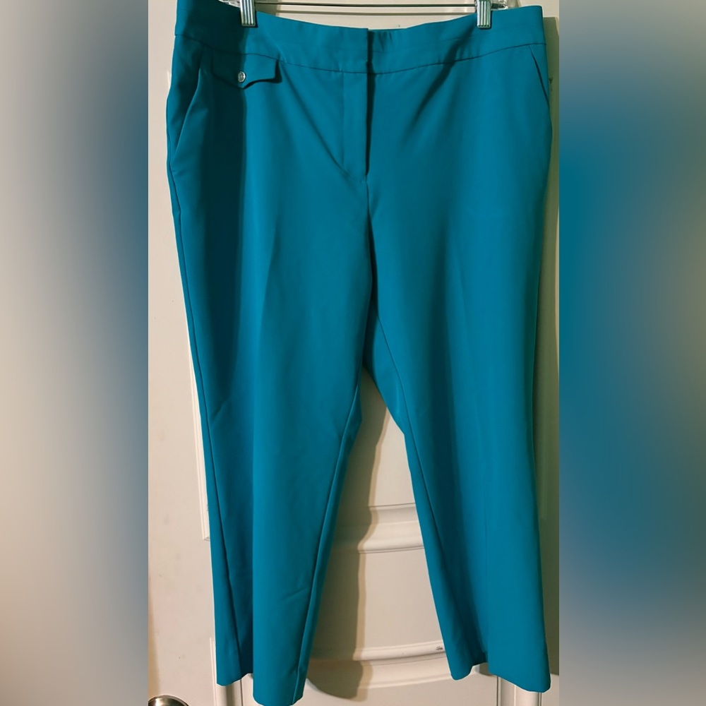 Worthington Women's Vibrant Blue Straight Leg Pants